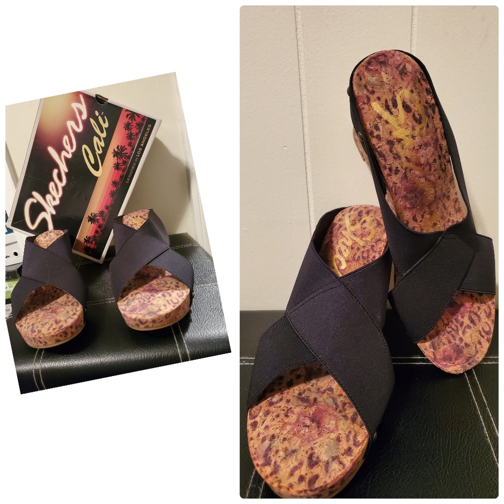 Skechers Cork Wedge Sandal